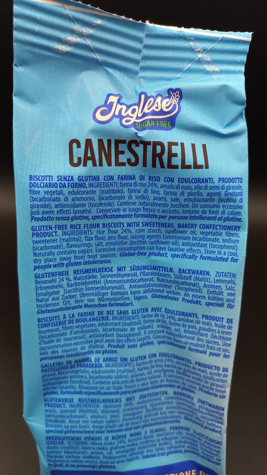 Canestrelli senza zuccheri aggiunti Inglese