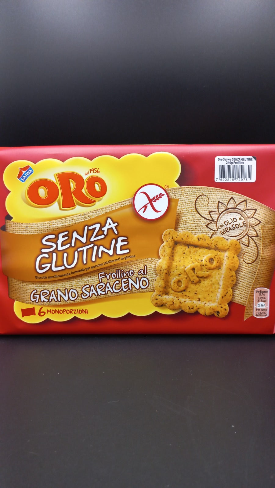 Oro Saiwa al grano saraceno  (6 monoporzioni)