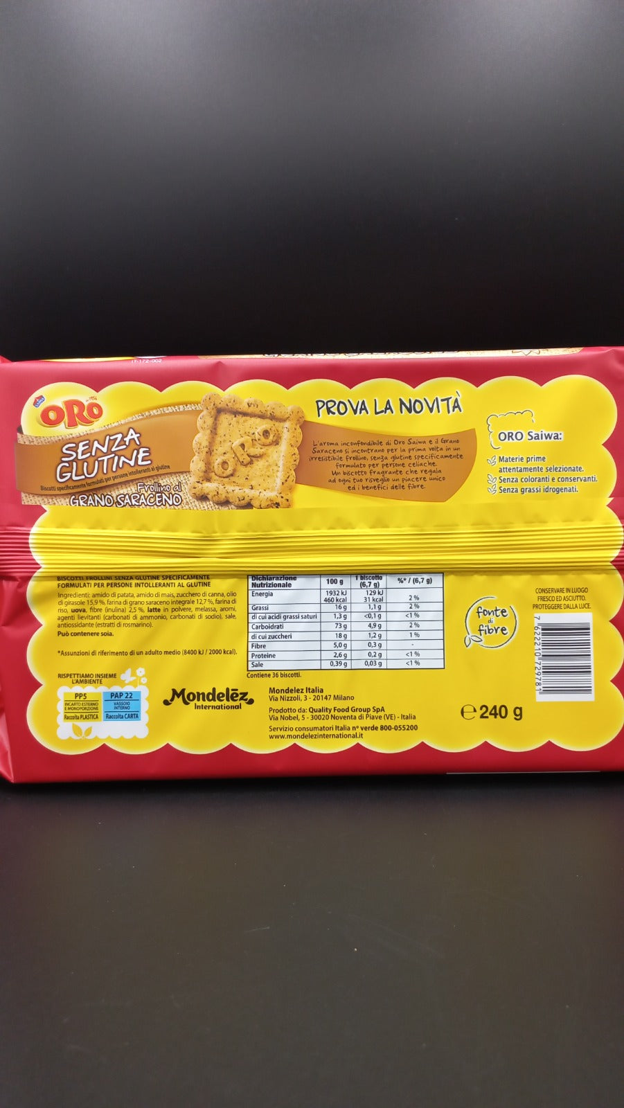 Oro Saiwa al grano saraceno  (6 monoporzioni)