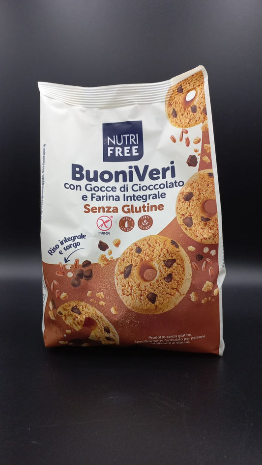 Buoni Veri gocce cioccolato e farina integrale Nutrifree
