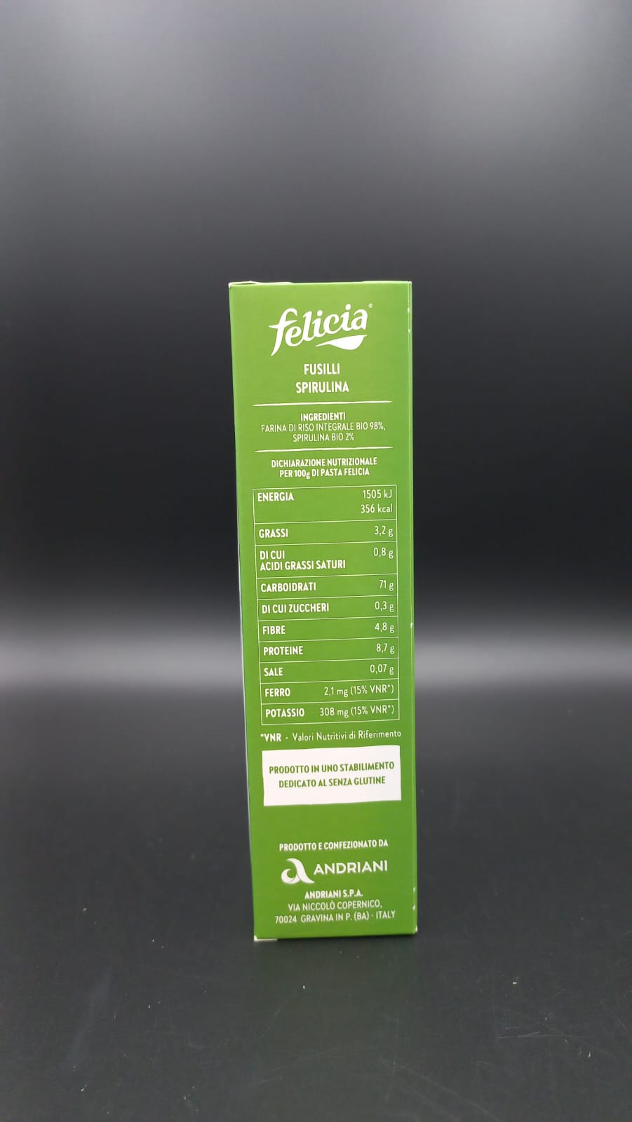 Fusilli alla spirulina Felicia