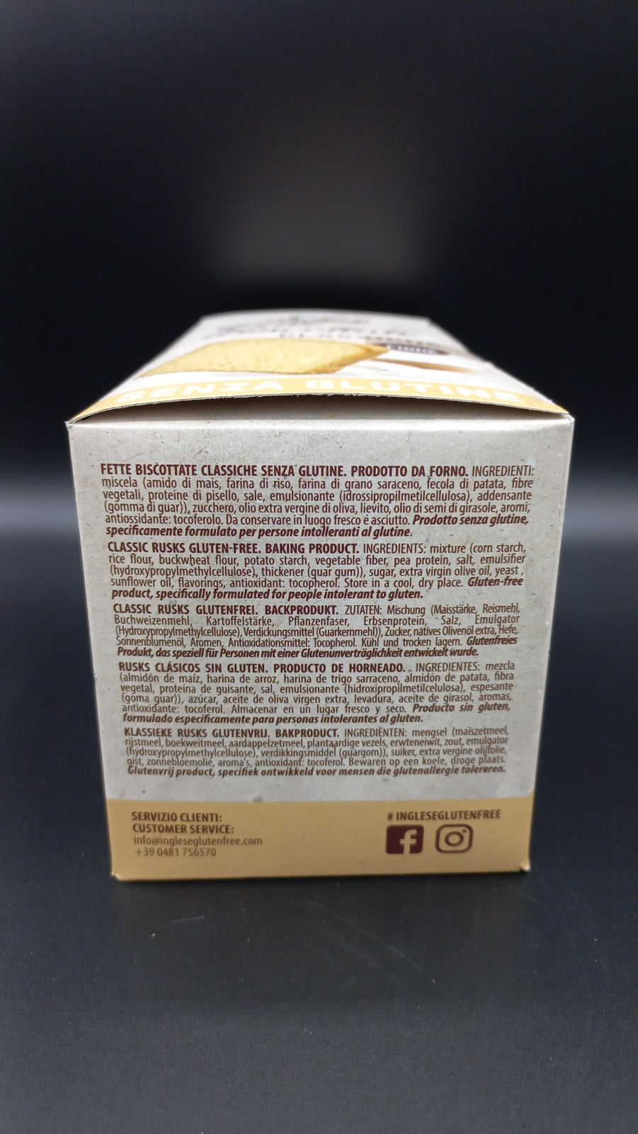 Fette biscottate classiche Inglese (7 monoporzioni da 2 fette)