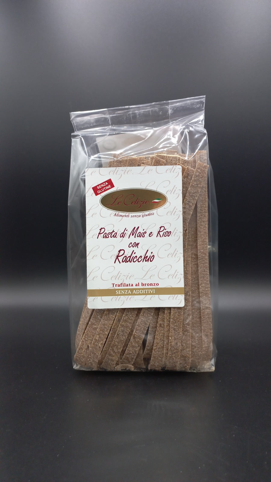 Pappardelle mais e riso con radicchio Le Celizie