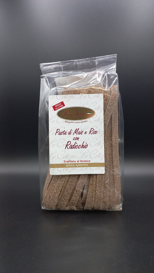 Pappardelle mais e riso con radicchio Le Celizie