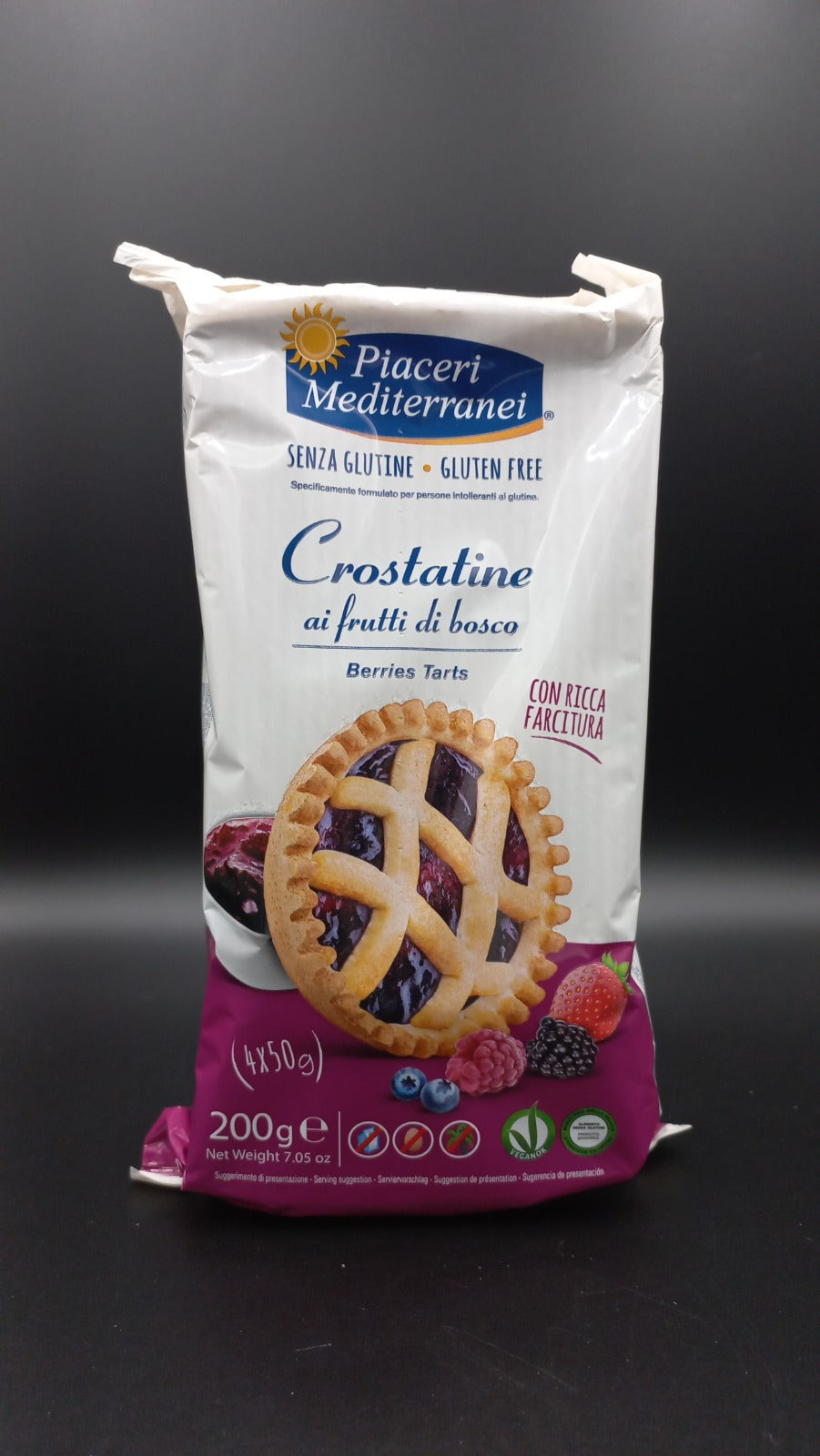 Crostatine ai frutti di bosco (4 monoporzioni) Piaceri Mediterranei