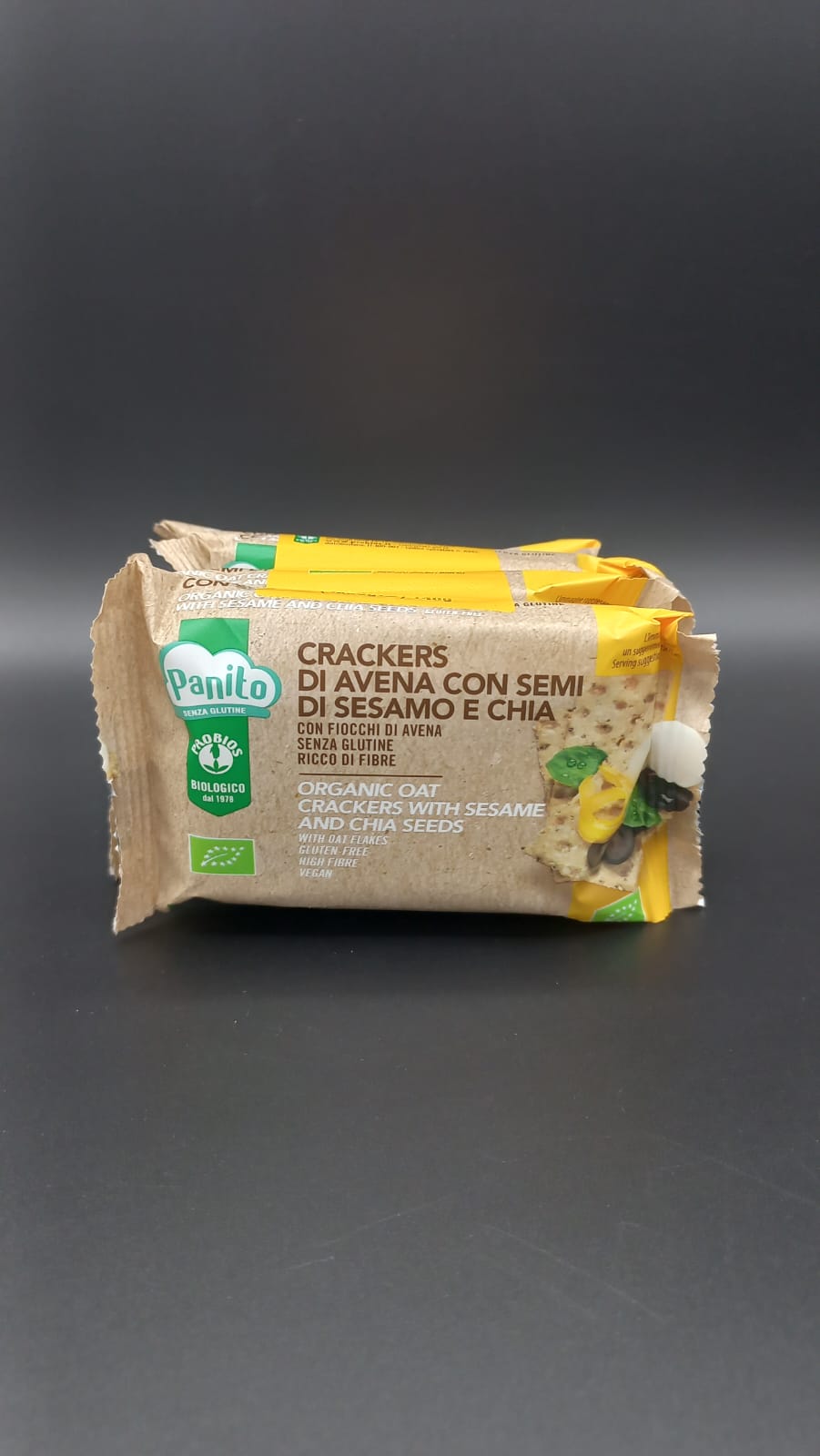 Crackers di avena con semi sesamo e chia Probios (4 monoporzioni)