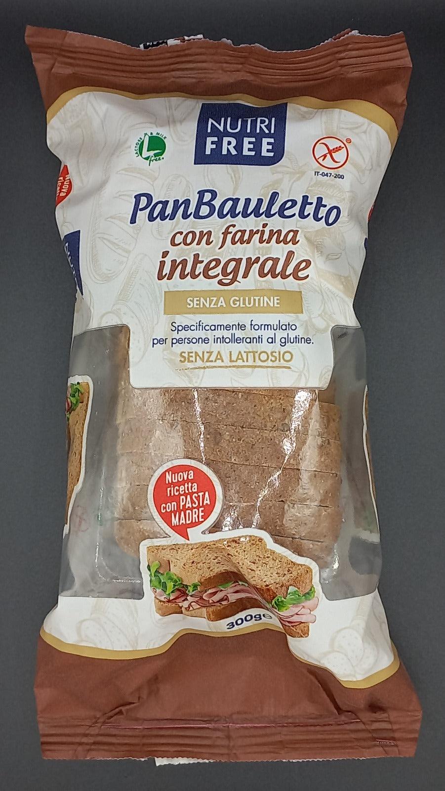 PanBauletto con farina integrale Nutrifree