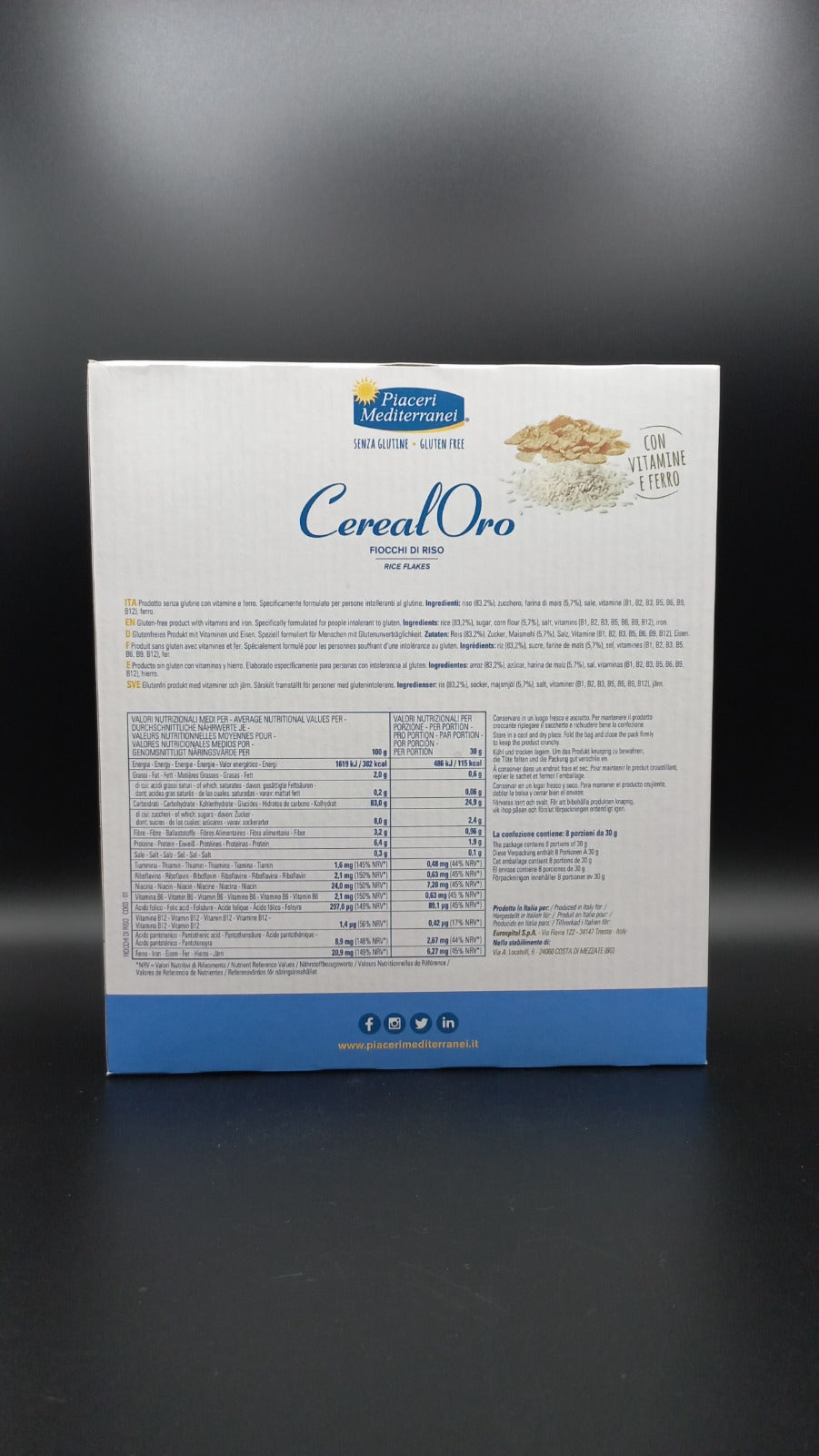 Fiocchi di riso Cerealoro - Piaceri Mediterranei