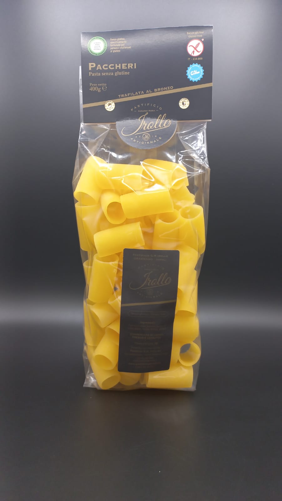 Paccheri lisci Irollo