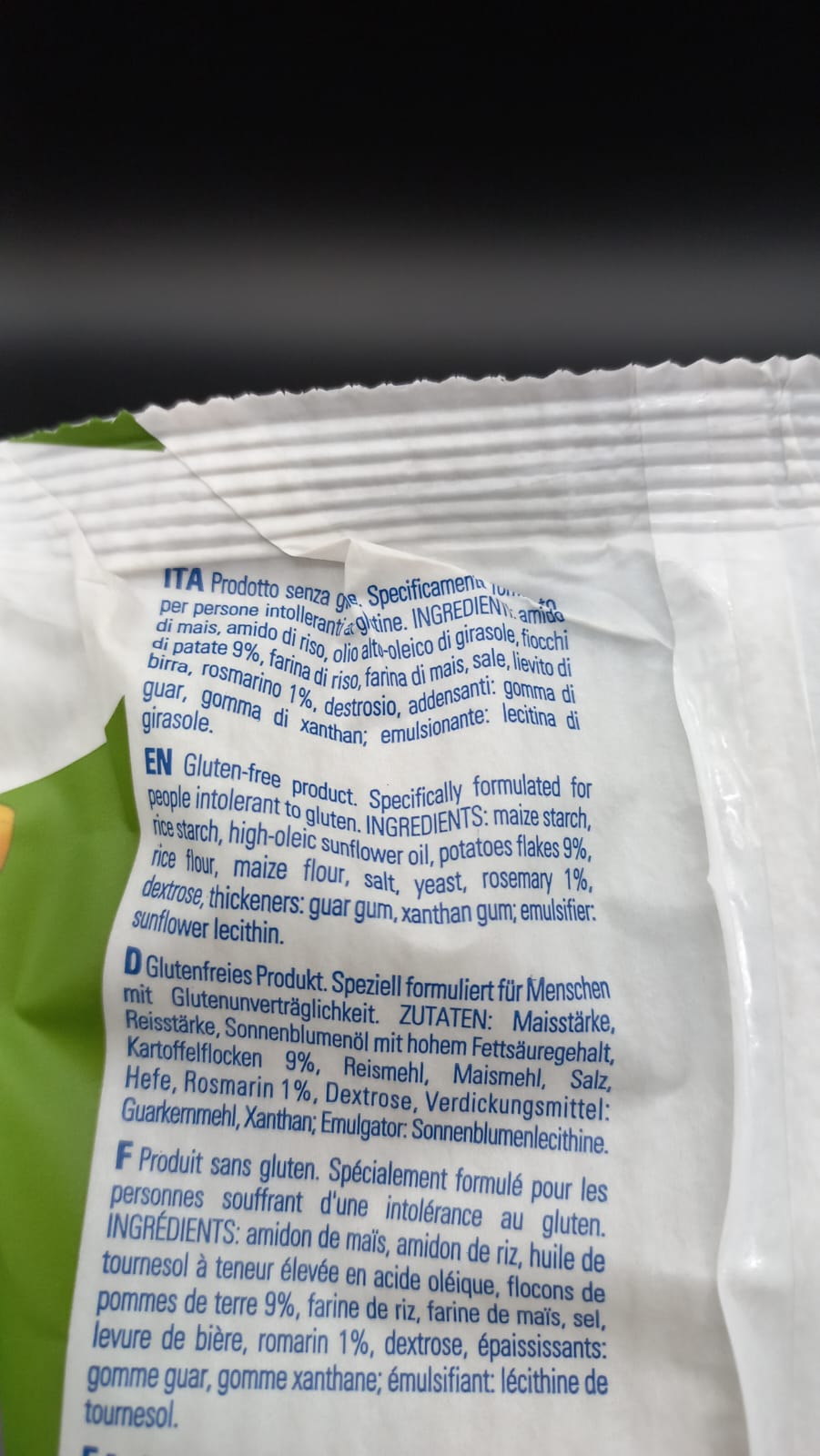 Gristick patate e rosmarino - Piaceri Mediterranei