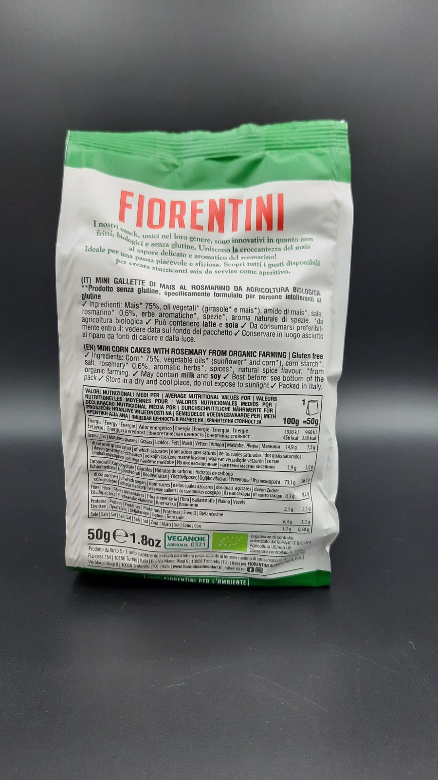 Mais snack al rosmarino Fiorentini