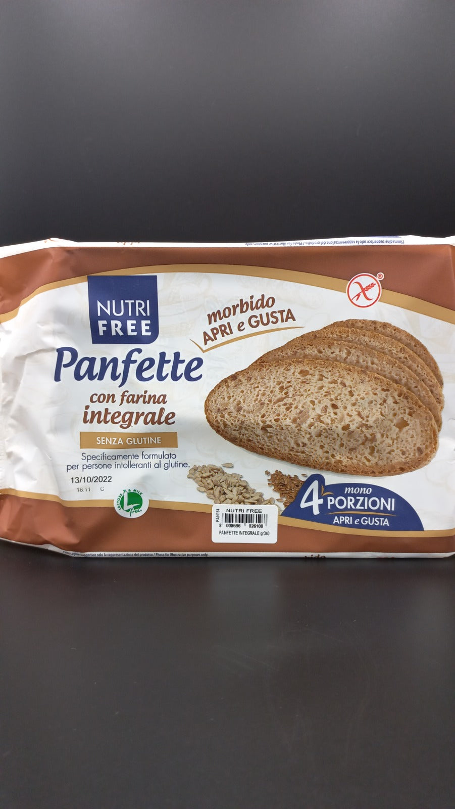Panfette con farina integrale Nutrifree (4 monoporzioni)