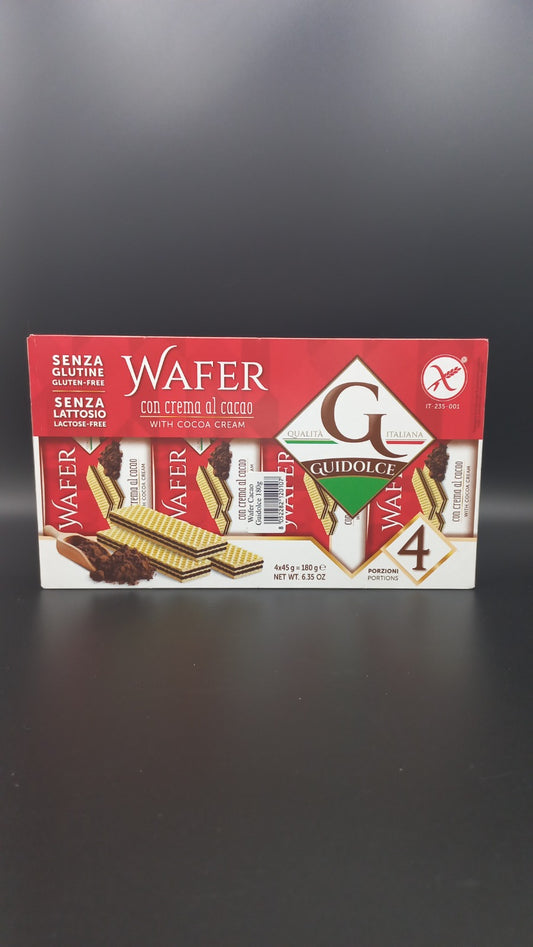 Wafer con crema cacao (4 monoporzioni) Guidolce