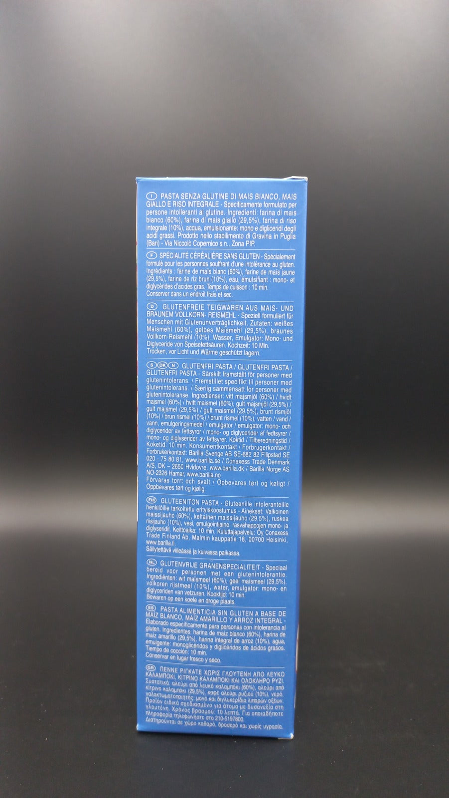 Penne rigate mais e riso Barilla