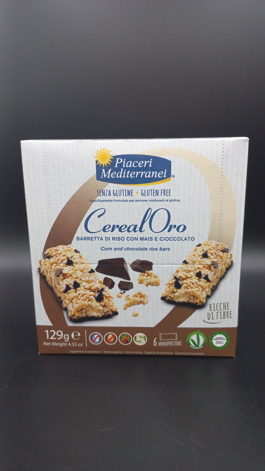 CerealOro barretta riso mais cioccolato (6 monoporzioni) Piaceri Mediterranei