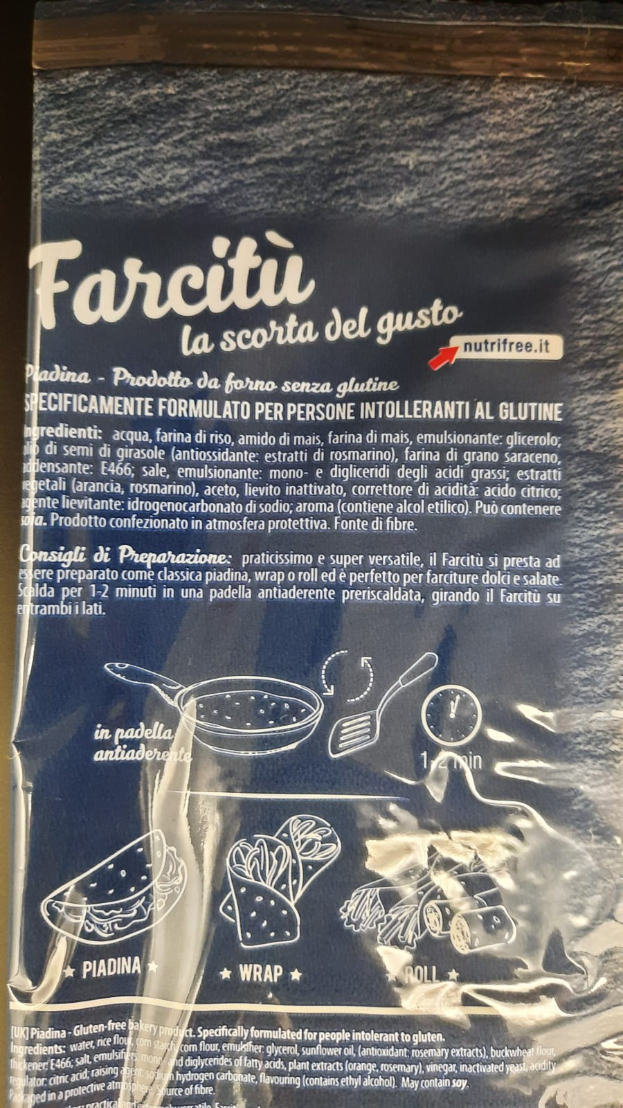 Farcitù piadina Nutrifree (2 pezzi)