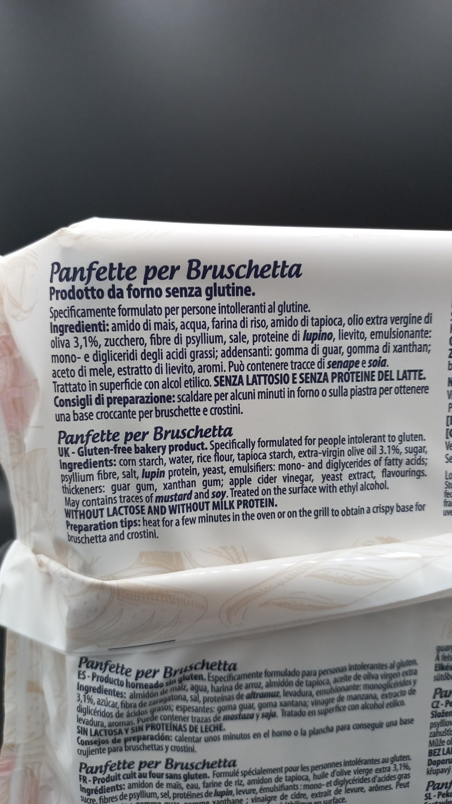 Panfette per bruschetta Nutrifree (4 monoporzioni)