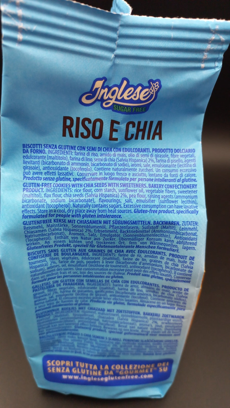 Riso e chia senza zuccheri aggiunti Inglese