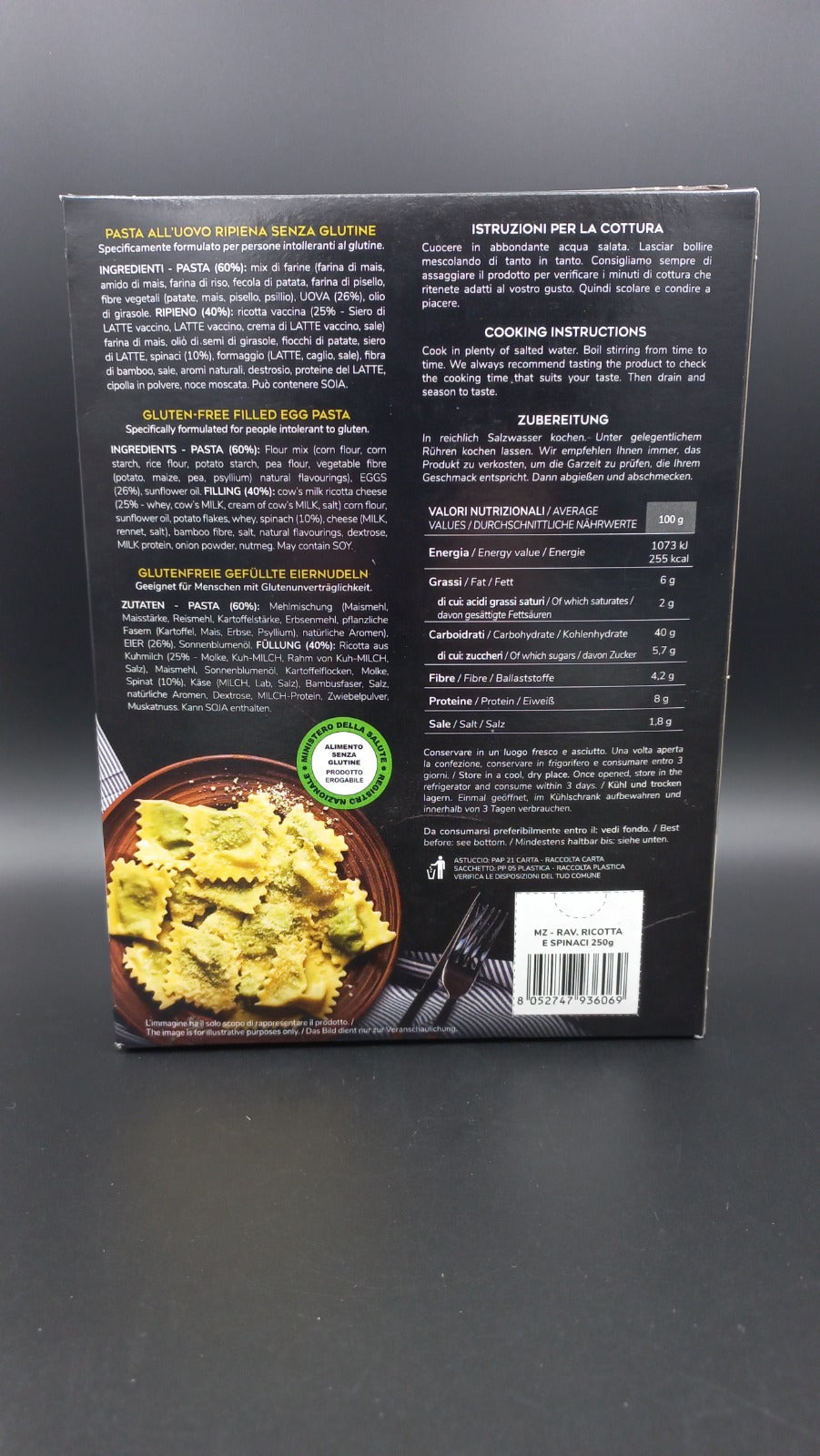 Ravioli ricotta e spinaci Massimo Zero