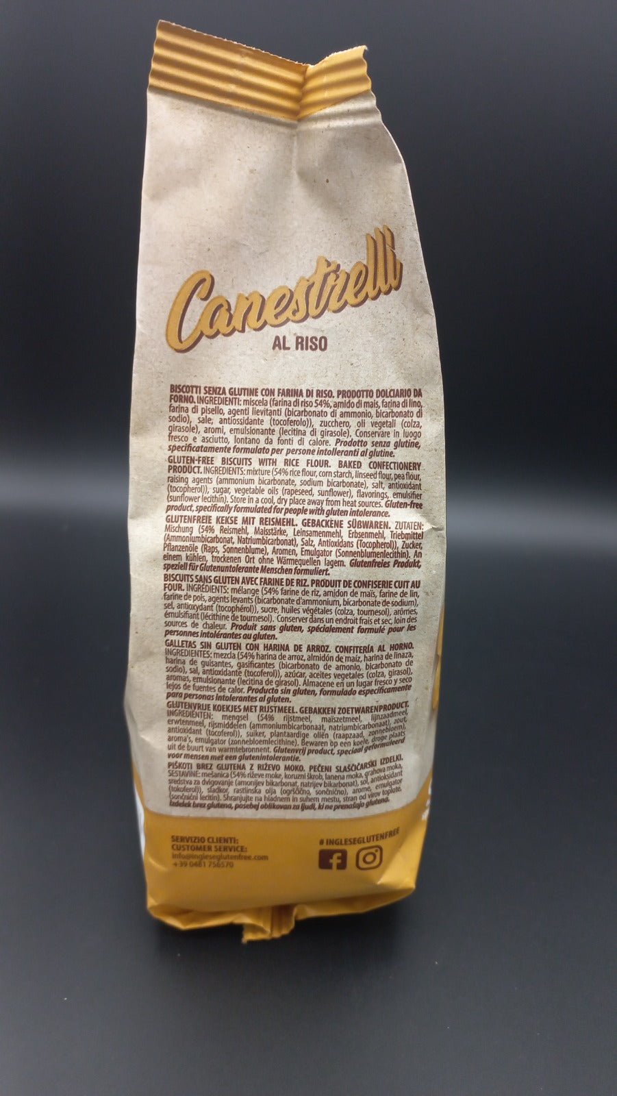 Canestrelli al riso - Inglese