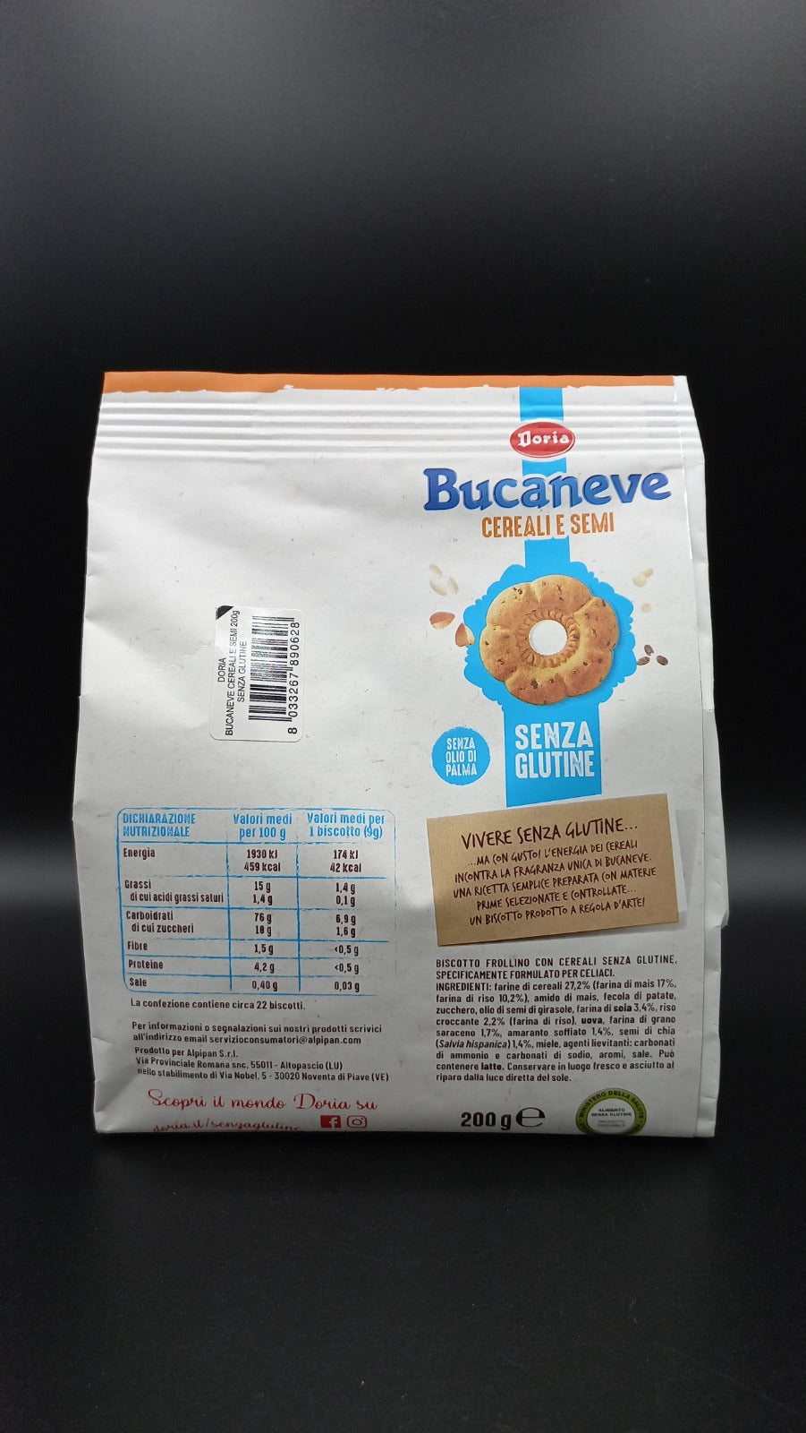 Bucaneve cereali e semi Doria
