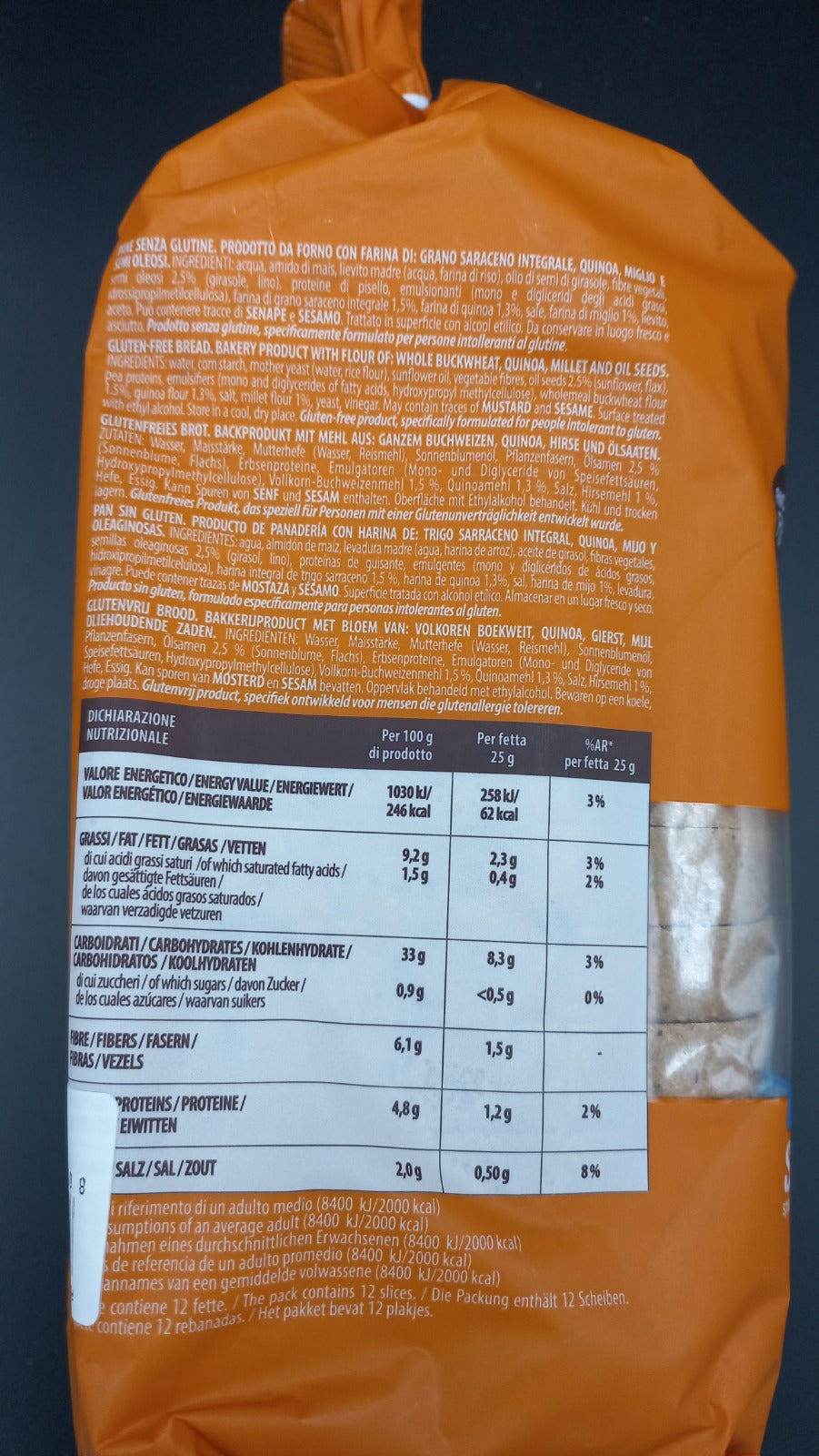 Pan del nonno Multicereali - Inglese