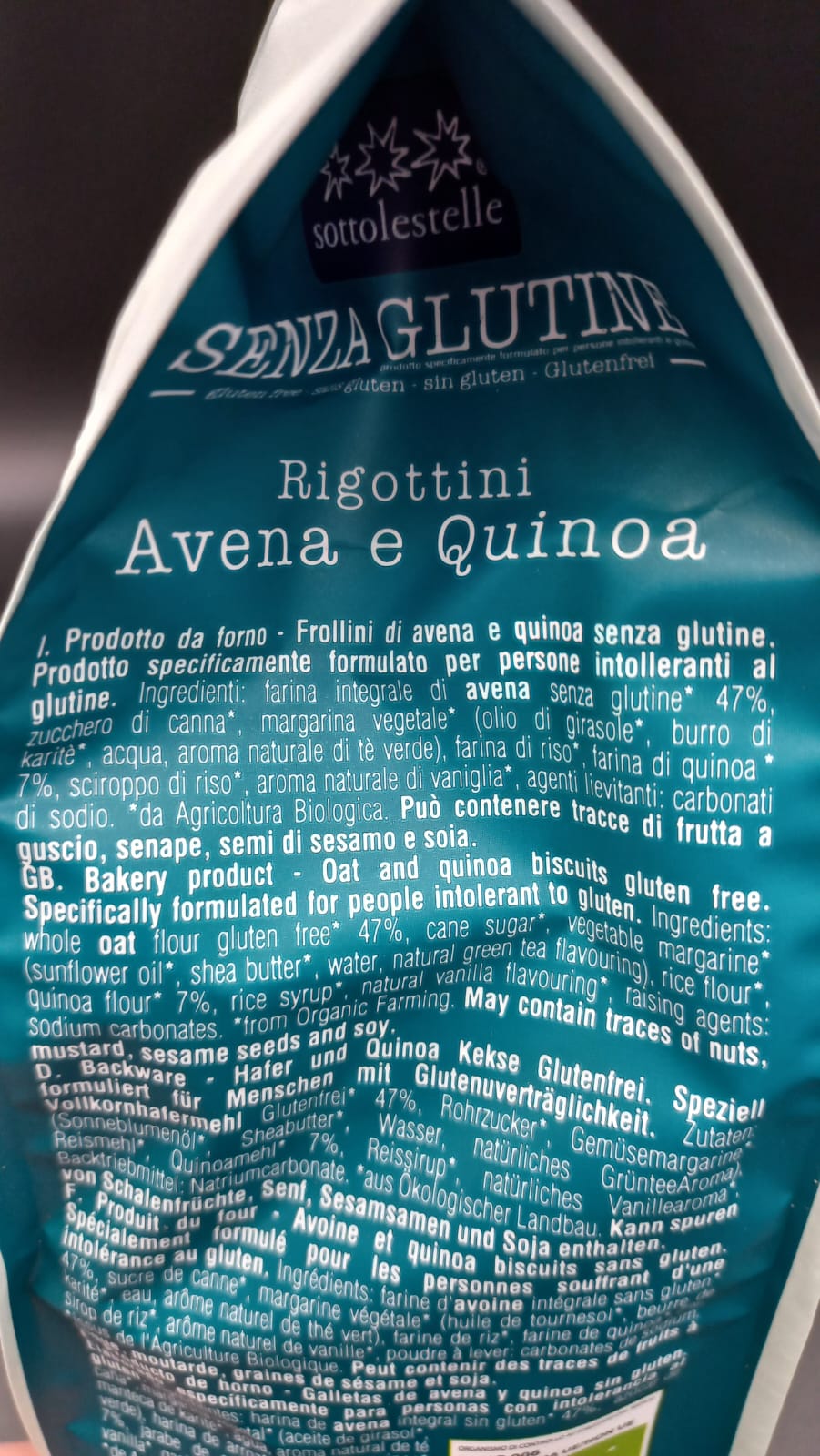 Rigottini avena e quinoa - Sottolestelle