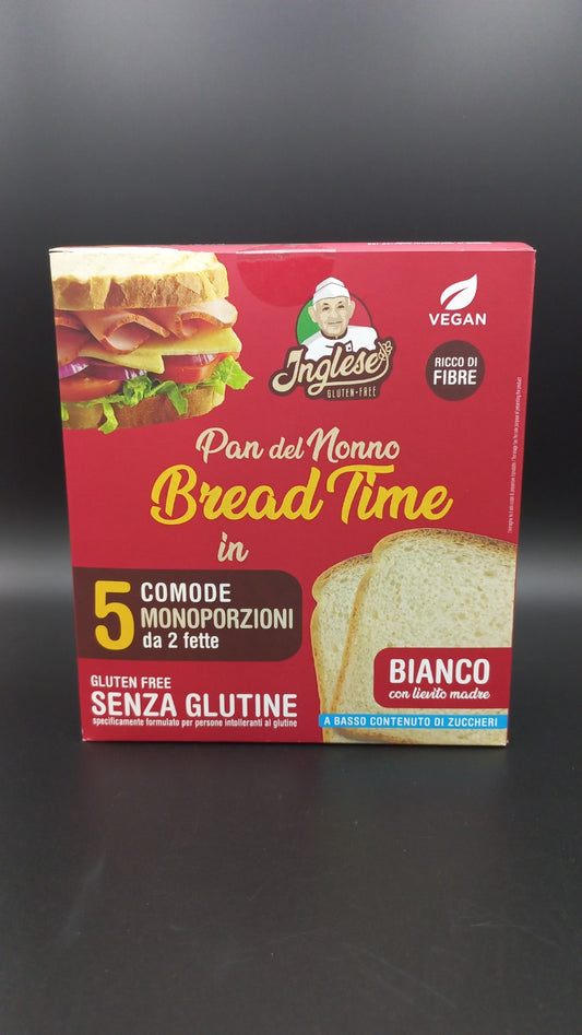 Bread time Bianco - pan fette 5 monoporzioni Inglese