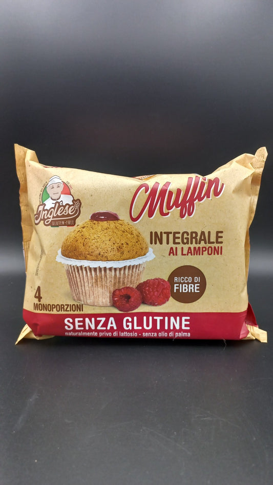 Muffin integrale ai lamponi (4 monoporzioni) Inglese