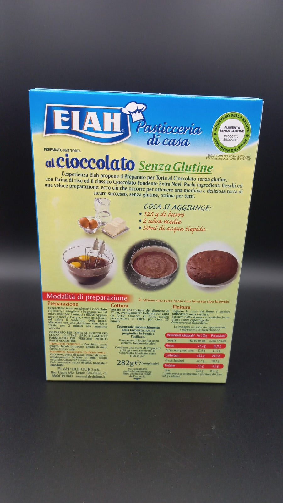 Preparato torta al cioccolato ELAH