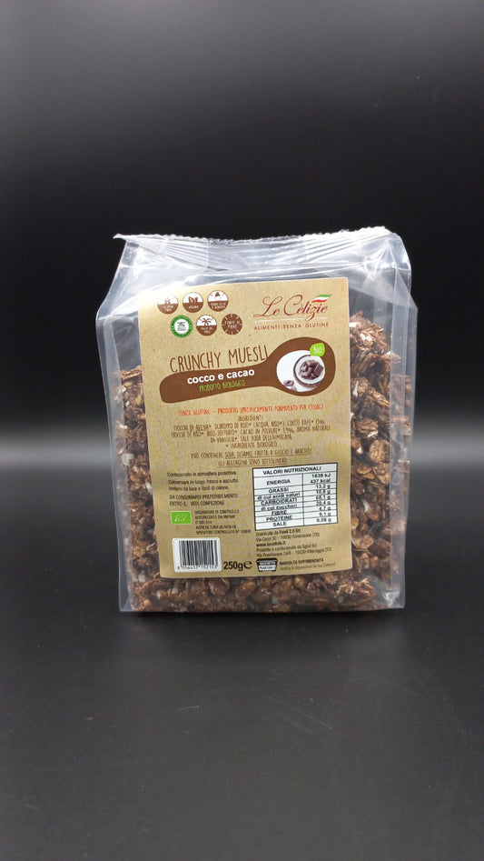Crunchy muesli cocco e cacao Le Celizie