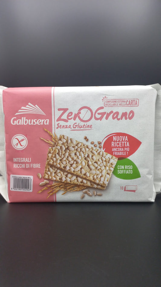 Crackers integrali Zero Grano (10 monoporzioni) - Galbusera