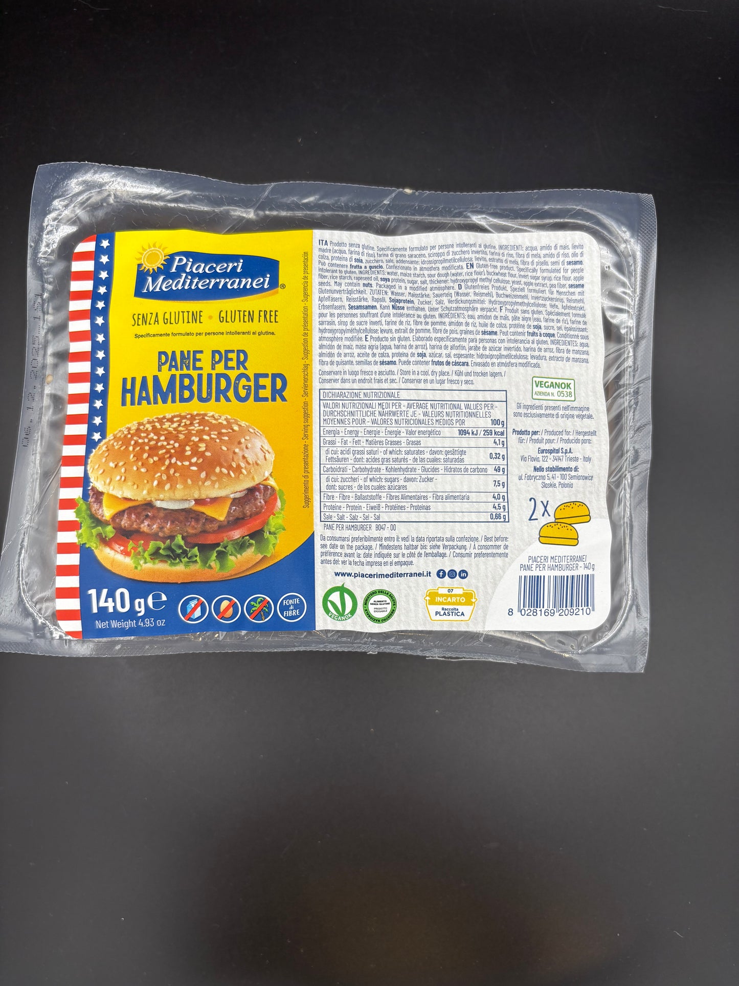 Pane per hamburger - Piaceri Mediterranei