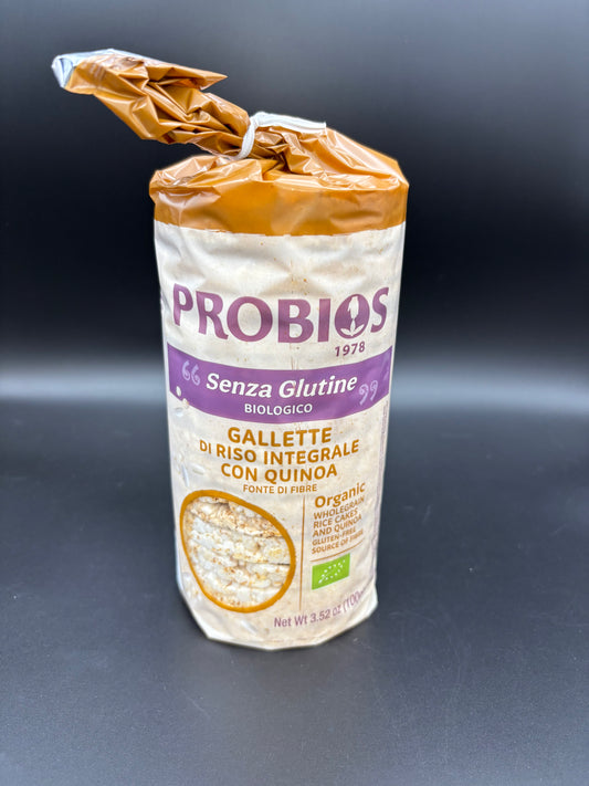 Gallette di riso integrale e  quinoa Probios