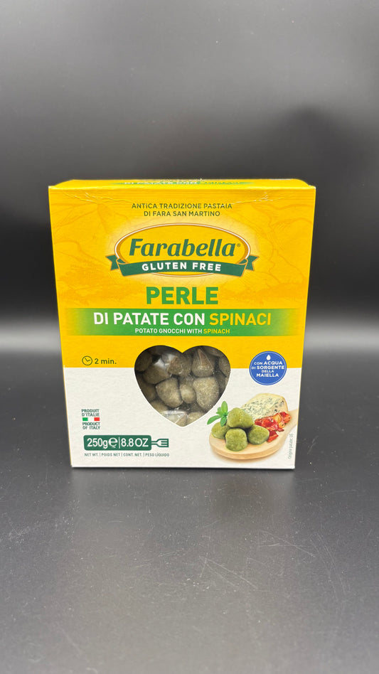 Perle di patate con spinaci Farabella
