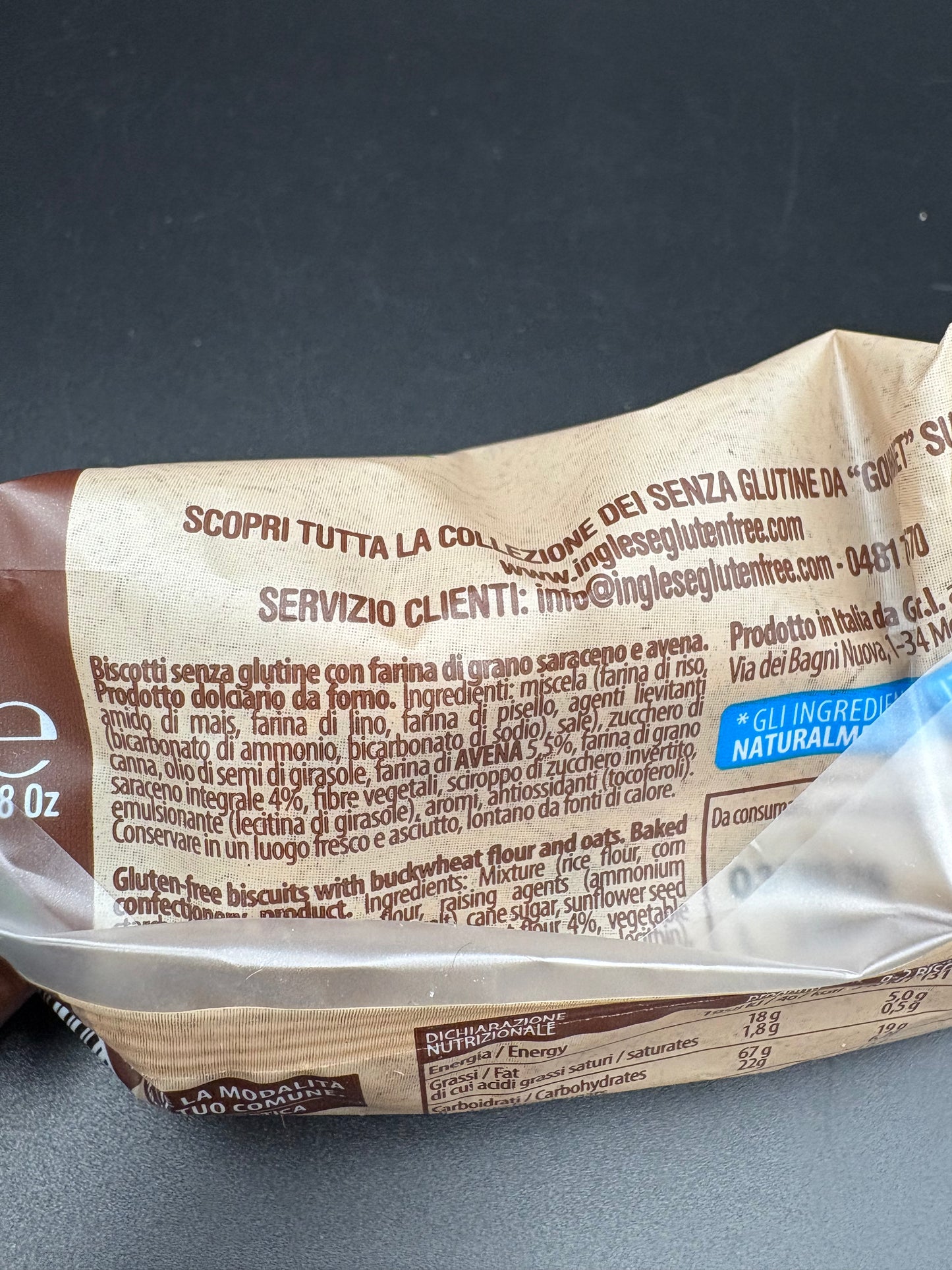 Saraceno - monoporzione Inglese