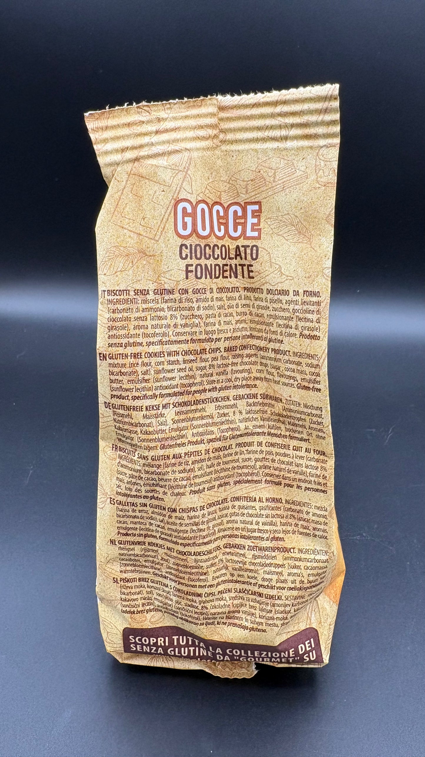Gocce con cioccolato fondente Inglese