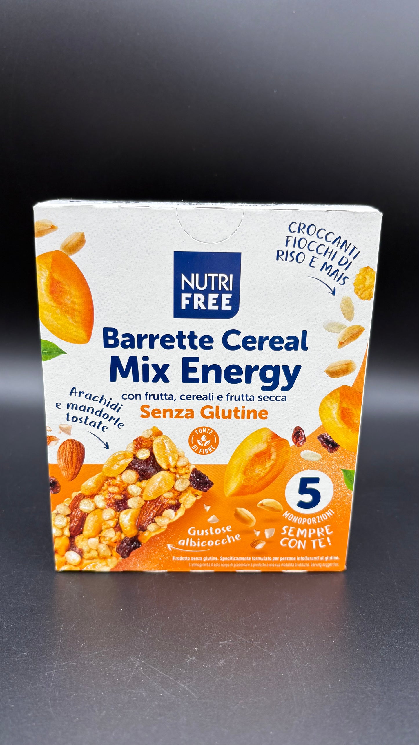 Barrette Cereal con frutta,cereali e frutta secca (5 monoporzioni) Nutrifree