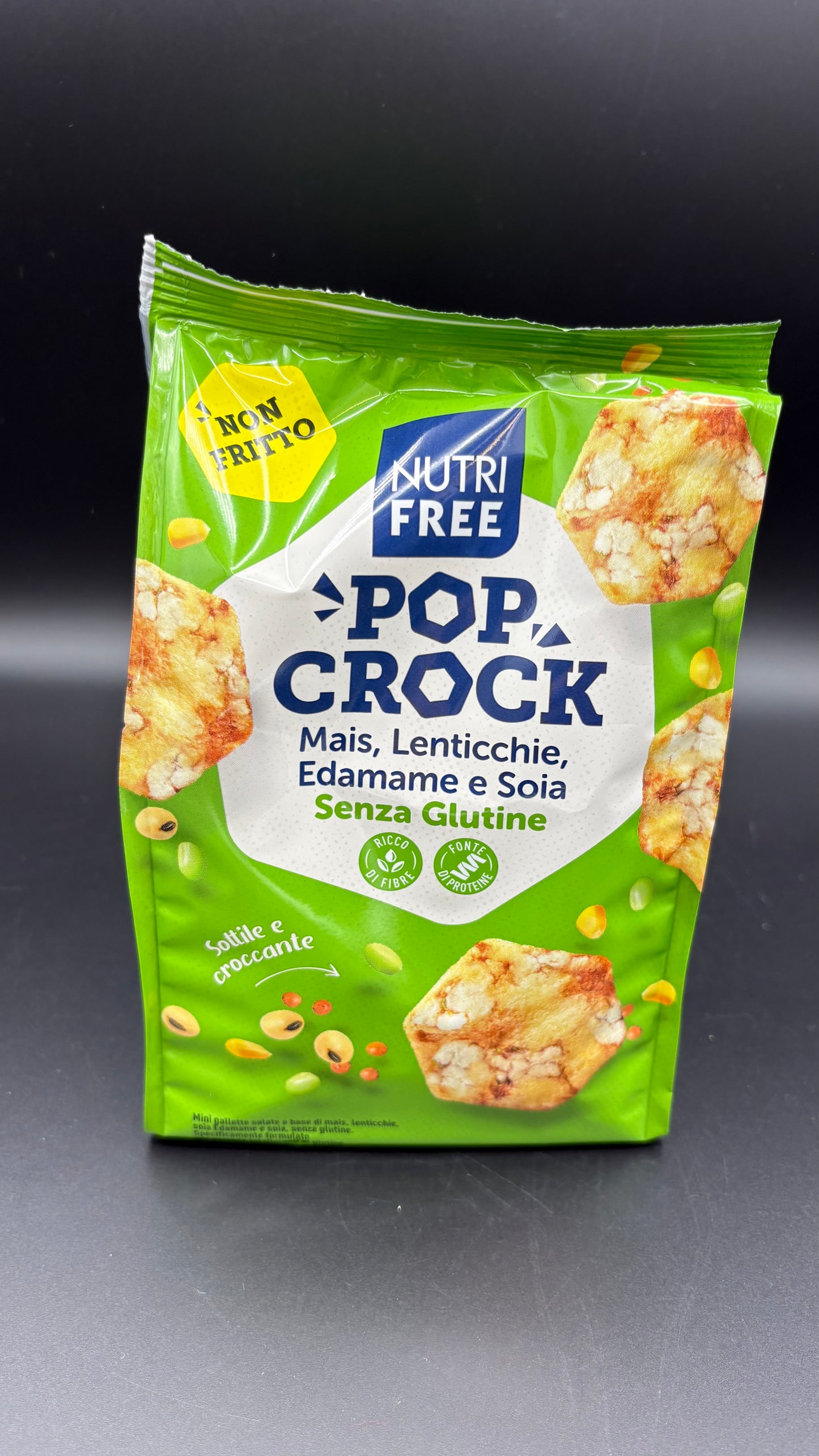 Pop Crock mais, lenticchie,edamame e soia Nutrifree