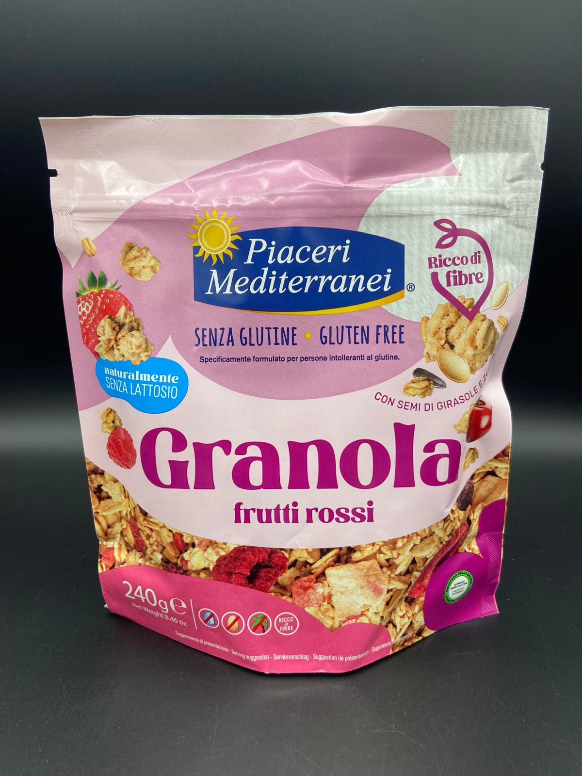 Granola frutti rossi Piaceri Mediterranei