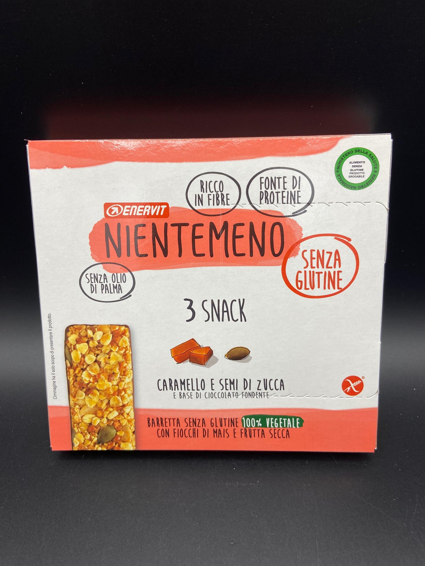 Nientemeno barretta caramello e semi di zucca enervit