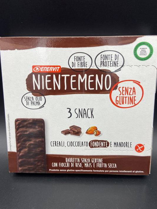 Nientemeno barretta cereali, cioccolato fondente e mandorle Enervit