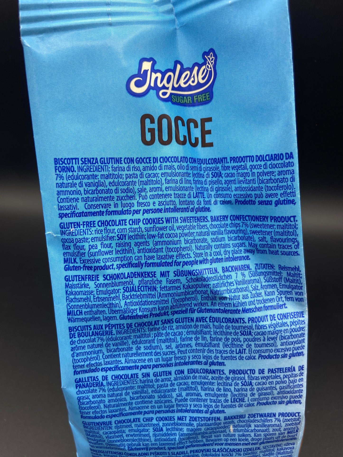 Gocce senza zuccheri Inglese