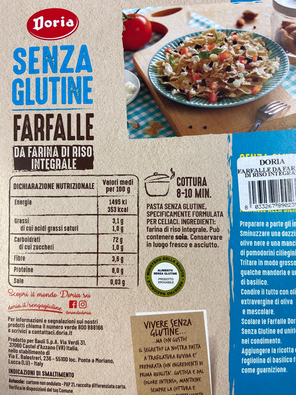 Farfalle integrali - Doria