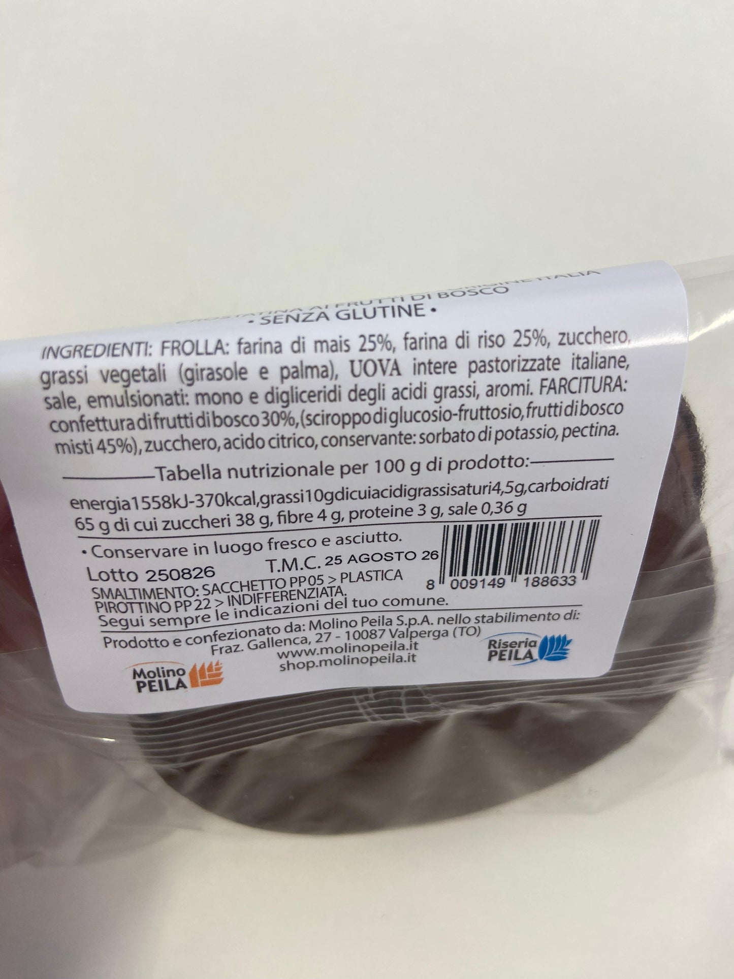 Crostatina ai frutti di bosco monoporzione - La Ruà