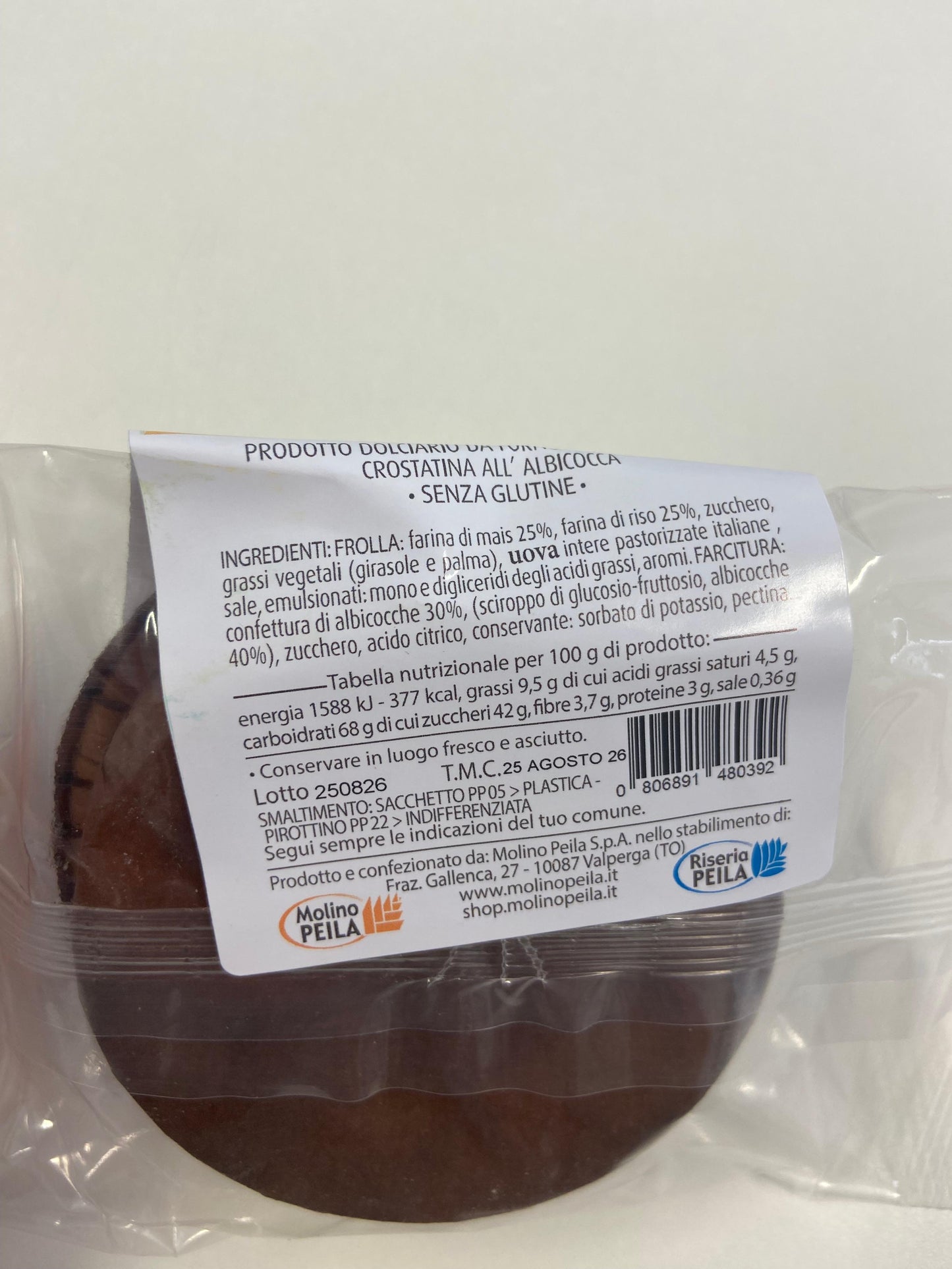 Crostatina all'albicocca monoporzione - La Ruà