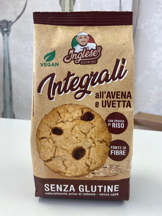 Integrali all'avena e uvetta - Inglese