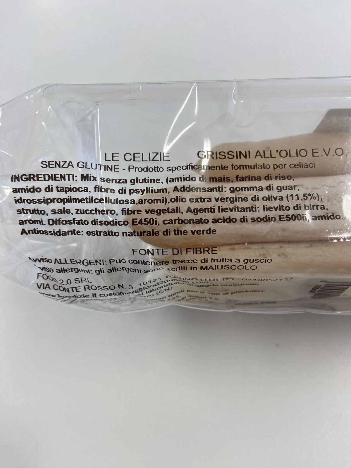 Grissini all'olio EVO - Le Celizie