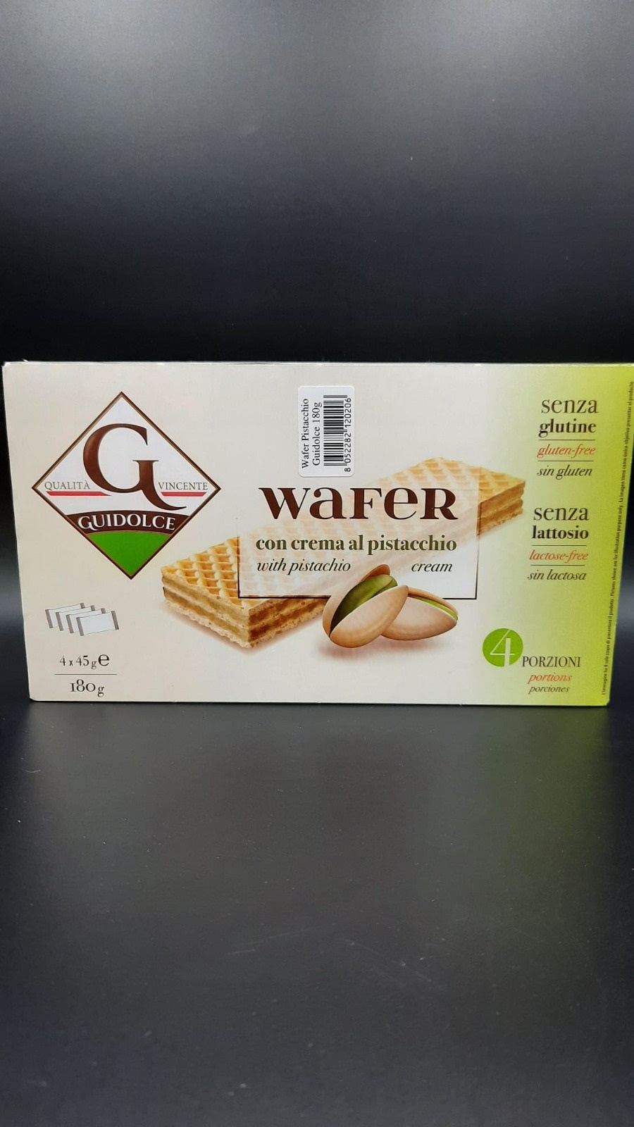 Wafer al pistacchio Guidolce (4 monoporzioni)